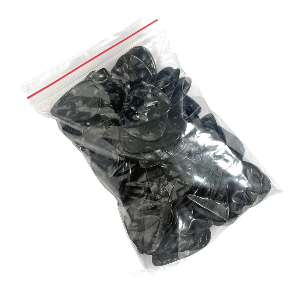 100pcs/lot Black Pearl Celluloid Guitar Picks Standard Plectra 0.96mm 1.5mm