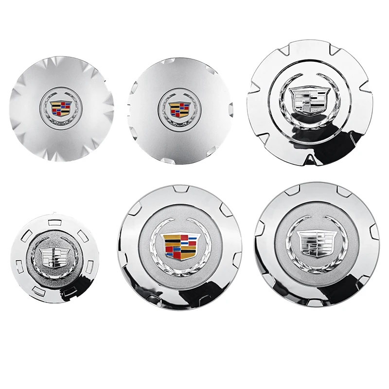 4개 140mm 168mm 200mm 203mm 자동차 휠 센터 엠블럼 허브 로고 배지 캐딜락 에스컬레이드 SRX ATXCTS56 XT456 9596649 액세서리