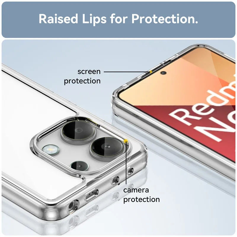 Shockproof Hard Protective Phone Case - TPU & PC Silicone Cover
