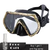 Adult  Free Diving Mask Single Lens with Tempered Glass Lenses,HD Wide View, Antifog Spray,Black,Camouflage 1