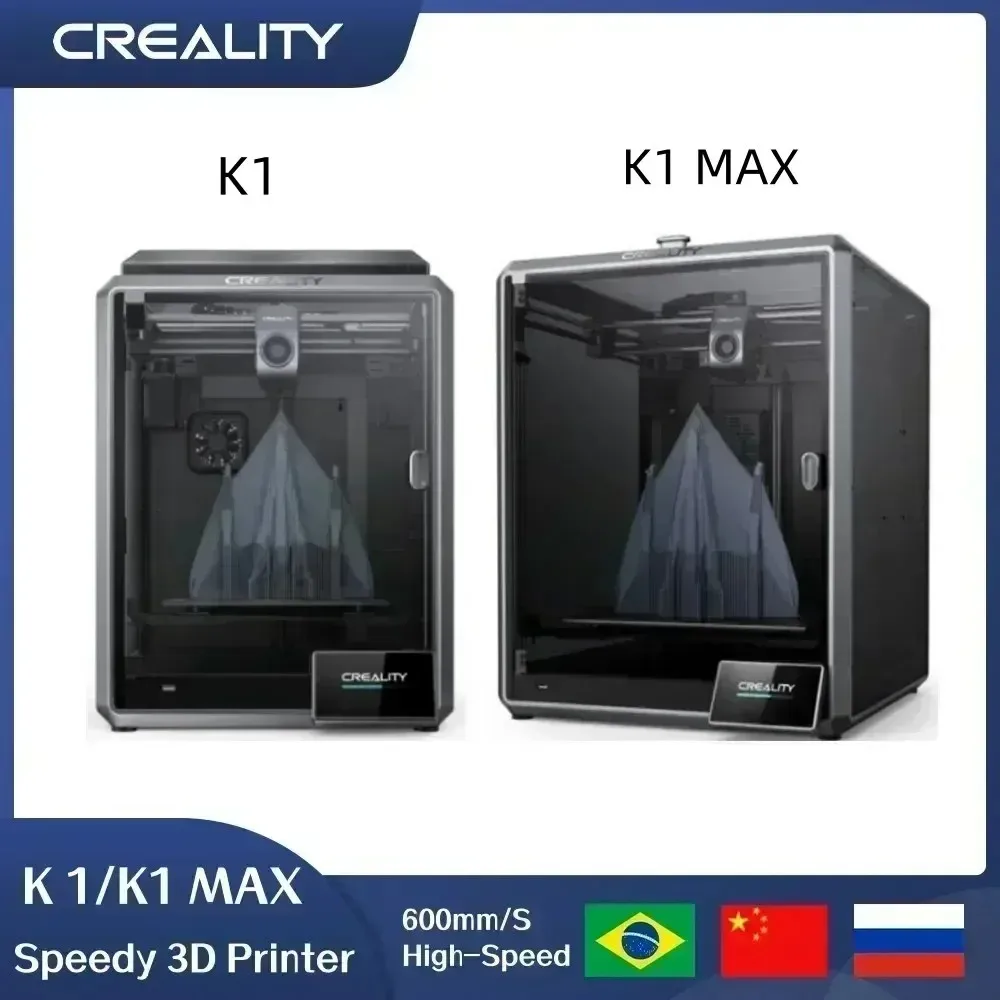 CREALITY K1 MAX 3D 프린터, 고속 인쇄, 슈퍼 감지 AI LIDAR, 대용량 유량, 강력한 듀얼 선풍기 냉각, 600 mm/s, 32 mm³/s