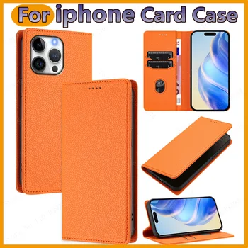 Custodia Flip per iPhone 16 Pro 15 14 Plus 13 11 Pro Max 12 Mini XR XS 7 8 6S Porta carte Portafoglio in pelle magnetica Satnd Cover per telefono 1