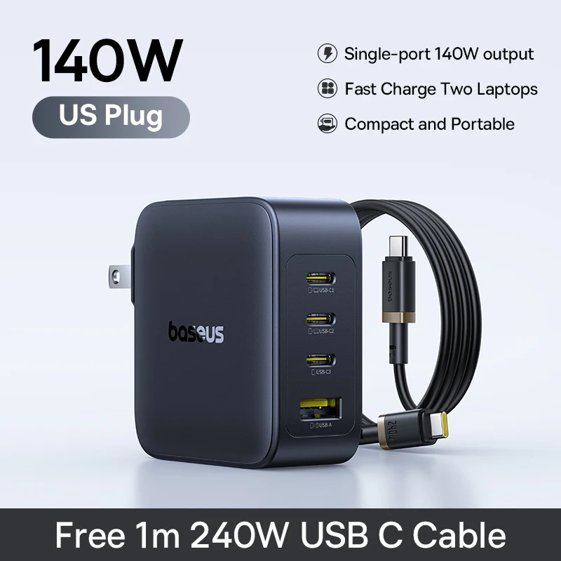 US Plug With Cable