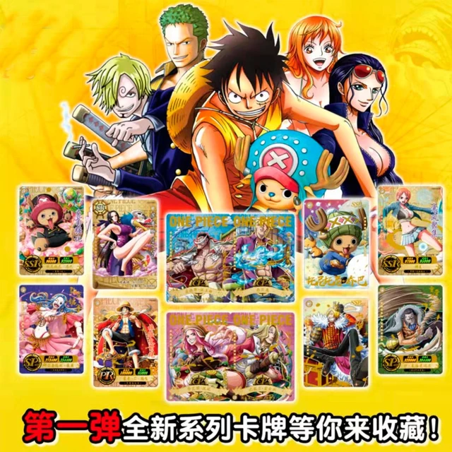 Novo 55pcs One Piece Cards Em Inglês Luffy Zoro Nami Cartão De Plástico De  Ouro Rare Collection Battle Trainer Cartão Crianças Brinquedos Presente -  AliExpress