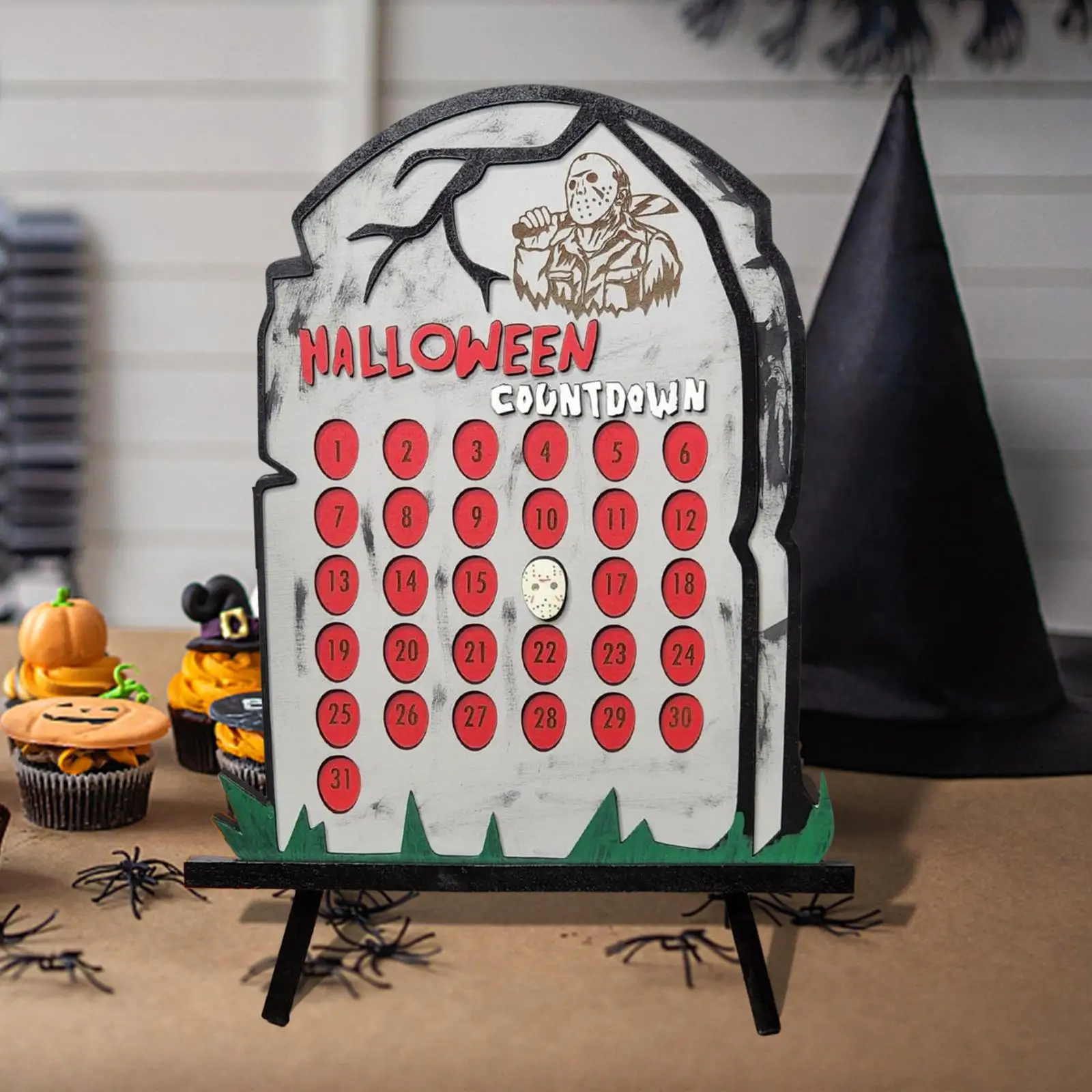 Halloween Calendar Art Craft Durable Halloween Countdown Sign Ornament for  Festive Home Holiday Haunted House Halloween Decor - AliExpress