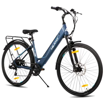 HILAND electric road bike, detachable lithium battery, commuting electric bike, Including shelves, 250W, with LCD display 1