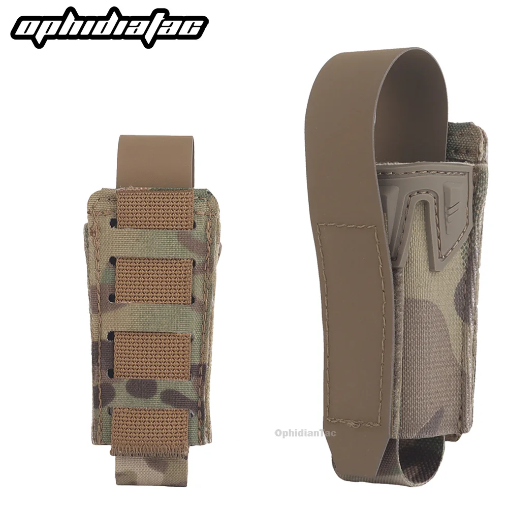 OPHIDIAN 9MM MOLLE Belt Gear Agilit Style Pistol Magazine Pouch Airgun Magazine Pouch with Protective Cover Quick Release