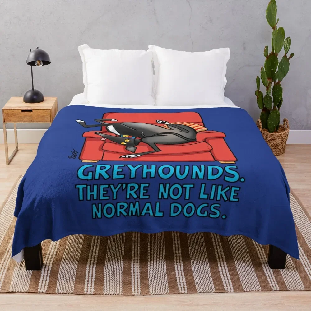 

They're not like normal dogs Throw Blanket Soft Plaid Summer Sleeping Bag Blankets