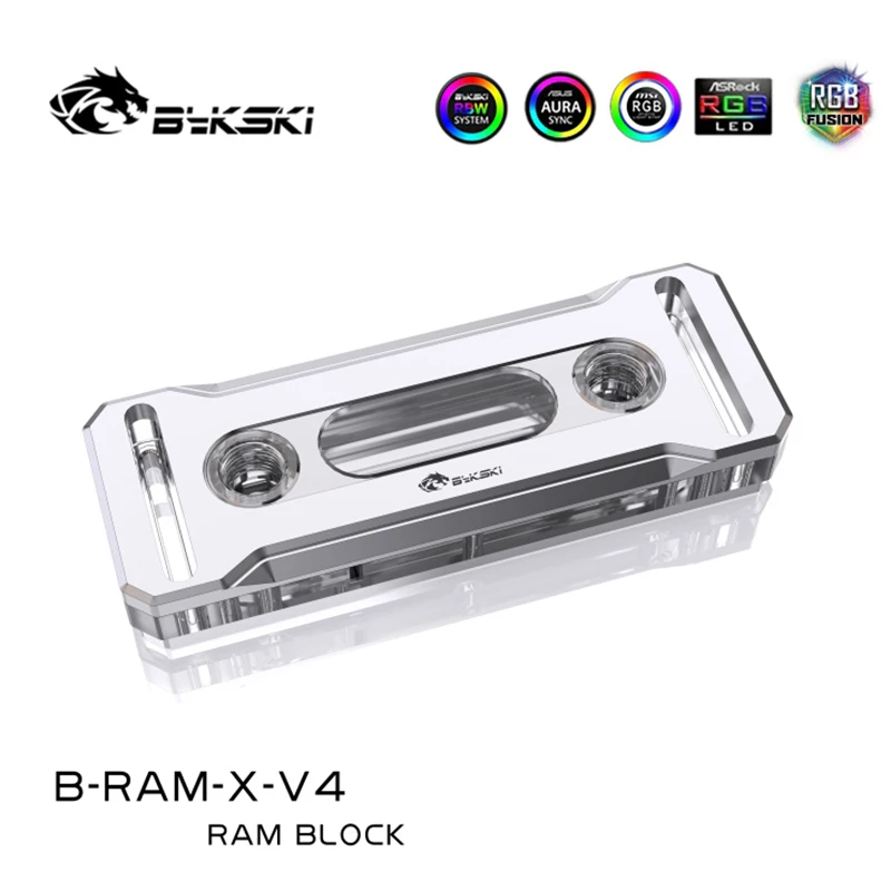 Bykski-ram Rgb Cpu Cooler Dissipadores Ram Uso de Memória Ddr4 Bloco de Resfriamento de Água para Dual Channel Ram Refrigerado Rgb Radiator Copper - Imagem 4