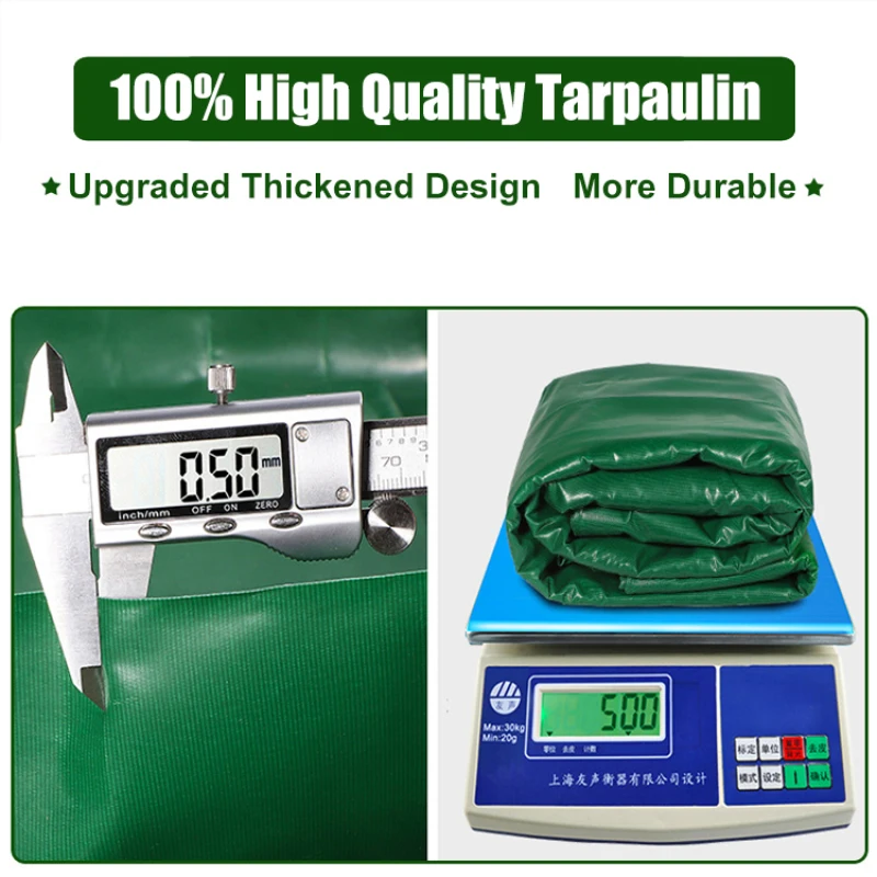 Double-sided Sunproof Tarpaulin Rain and Sun Protection Thickened Waterproof Tarpaulin Sunshade Cloth Canvas Rainproof