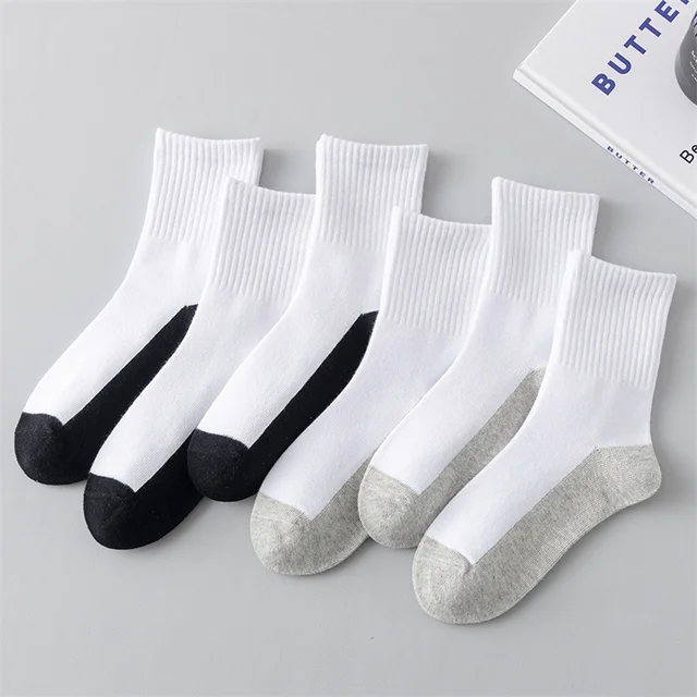 Chaussettes blanches en coton pour enfants, 3 paires/ensemble, printemps automne, sports, étudiants, maison, adolescents, garçons, enfants, 03/Life, 4-16 ans 1