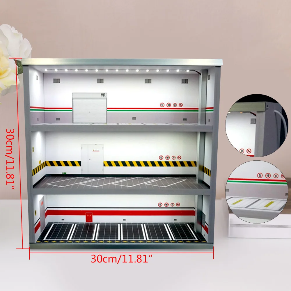 Acrylic Display Case Fit for 1:64 Mini Size Dust Proof Clear Box Cabinet 1/64 Action Figures Display Box 4