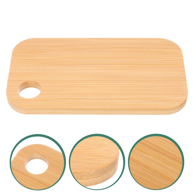 Small Chopping Board Wood Platter Bamboo Cheese Portable Camping