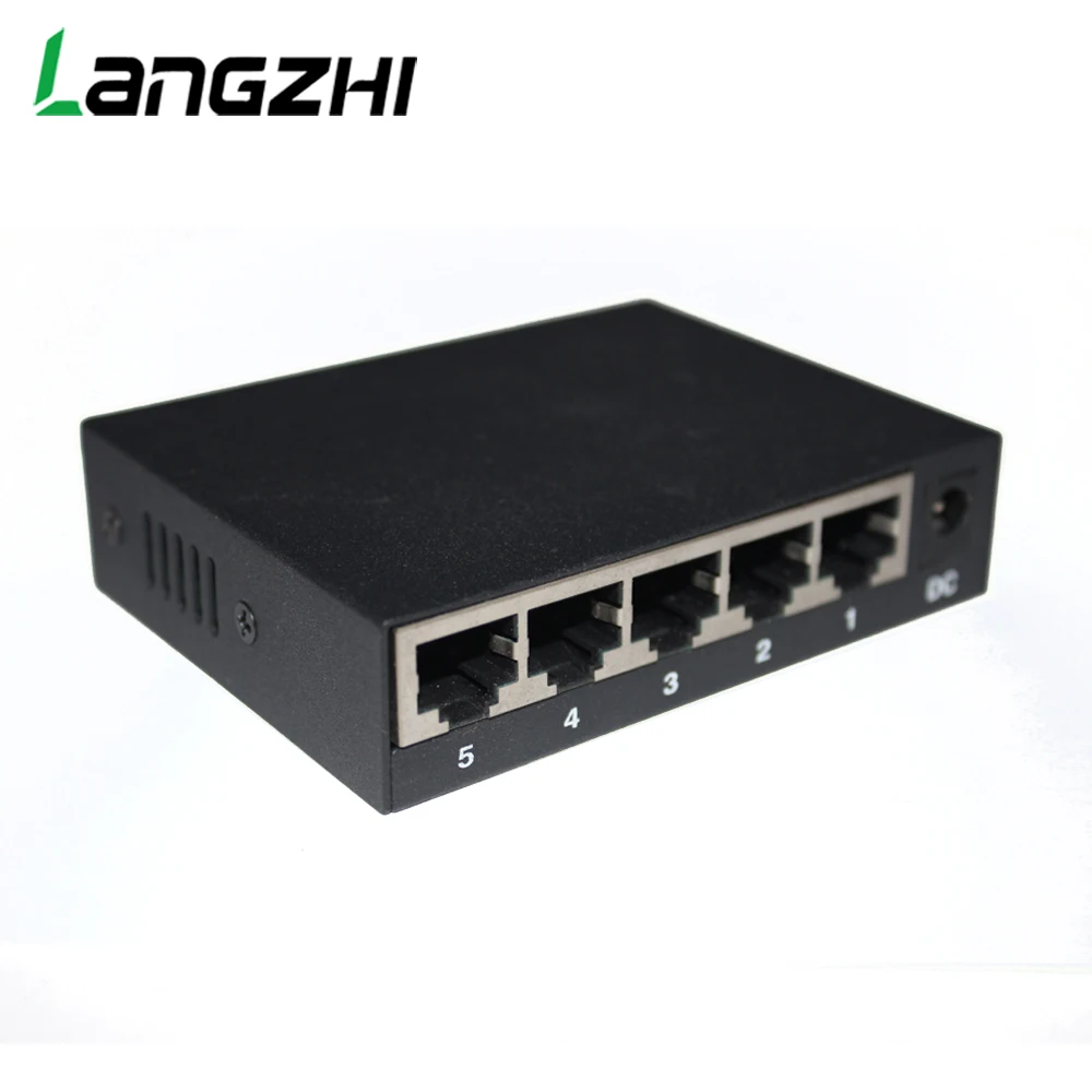 Network Switch Iron Box, 5 Port, 10 Mbps, 100Mbps, RJ45, Industrial Grade, CP, Printer, Camera, TV