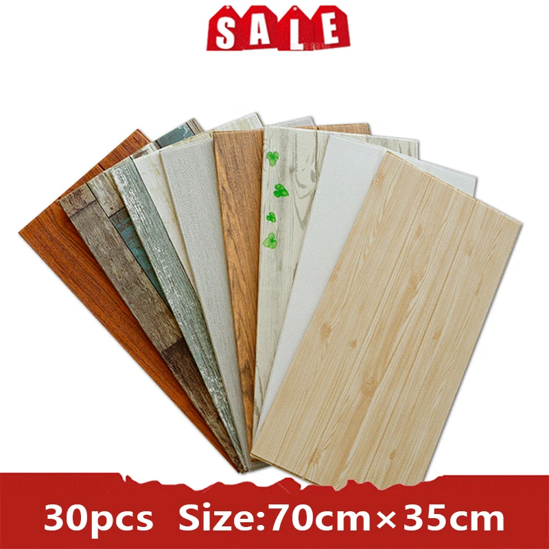 

30PCS 3D Wall Panel Home Decoration Self-Adhesive panels Sticker Bedroom Wall Papers Home Decor