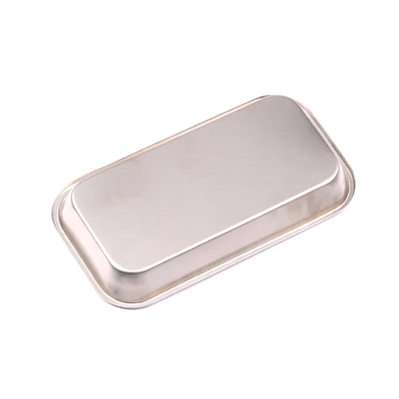 Stainless Steel Square Storage Tray Dental Medical Tools Kitchen  Nail Tattoo   Device Supplies  Dish 3