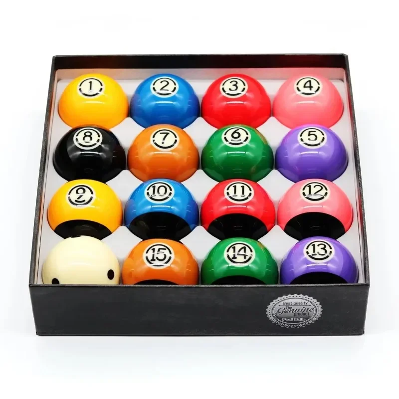 Professional 57mm Billiard Balls Set 16-Color Phenolic Resin Tournament-Grade for Club & Home Training