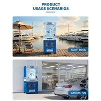 Distributeur de glaçons mobile personnalisable avec sac, machine à glaçons commerciale extérieure pour eau purifiée, à vendre 5