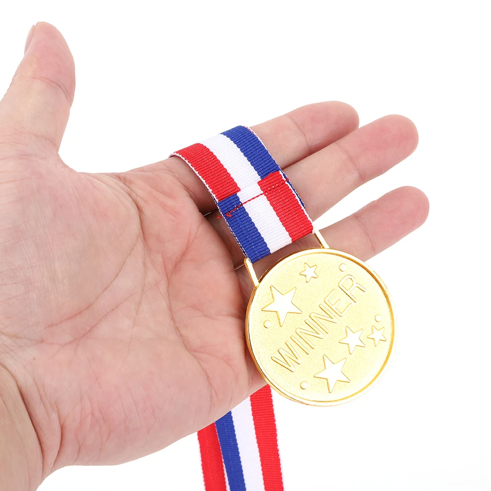 1-50PCS Gold Metal Award Medals Winner Reward Zinc Alloy Football Competition Prizes for Sports Academics Talent Show Party Race