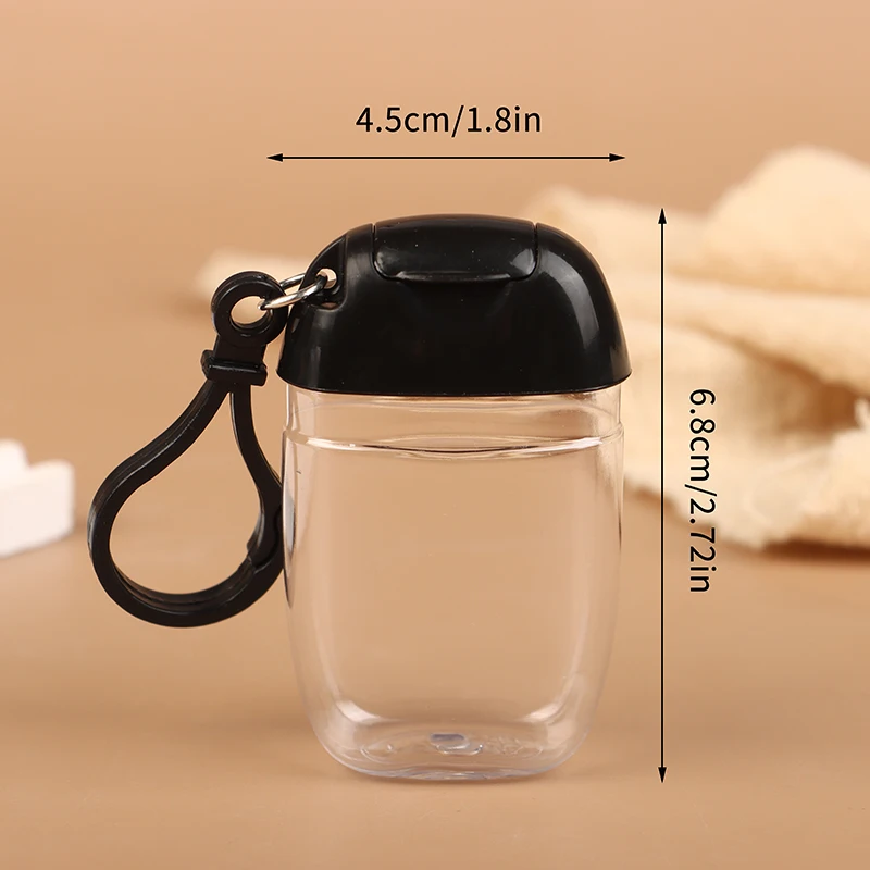 30 ml tragbare nachfüllbare Flaschen mit Haken Händedesinfektionsmittel Alkohol Kosmetikbehälter Outdoor Mini Seifenspender Behälter – Detail 10