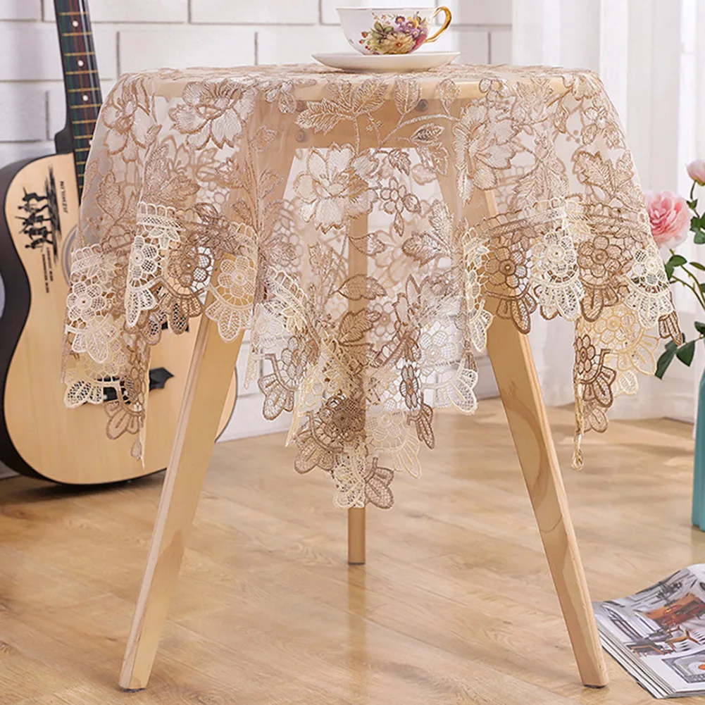

Decorative Pad Tablecloth Decorative Tablecloth Desktop Protector Dust Cover Household Supplies Lace Flower Table Cloth