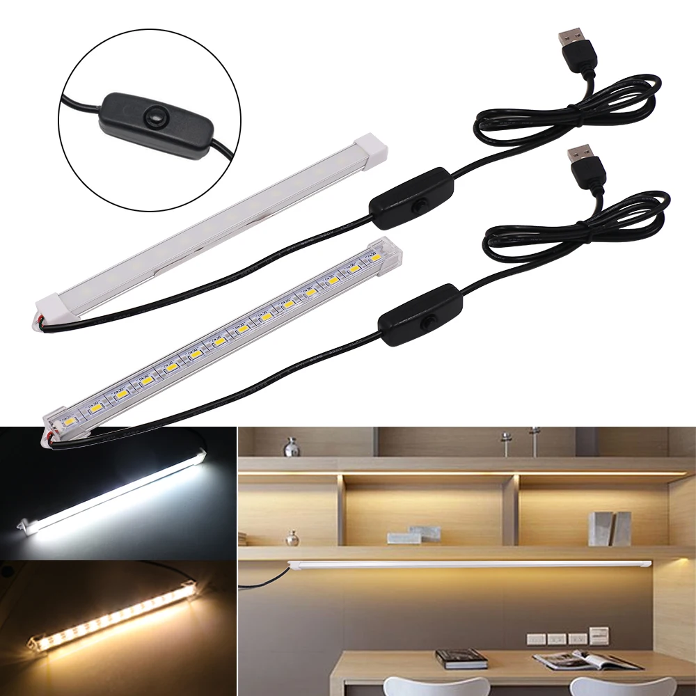 USB Powered LED Bar Light DC 5V SMD5630 Rigid Strip Warm Natural Cold White LED Strip Tube Lamp 10CM 20CM 50CM Cabinet Light led light led cabinet light led light bar