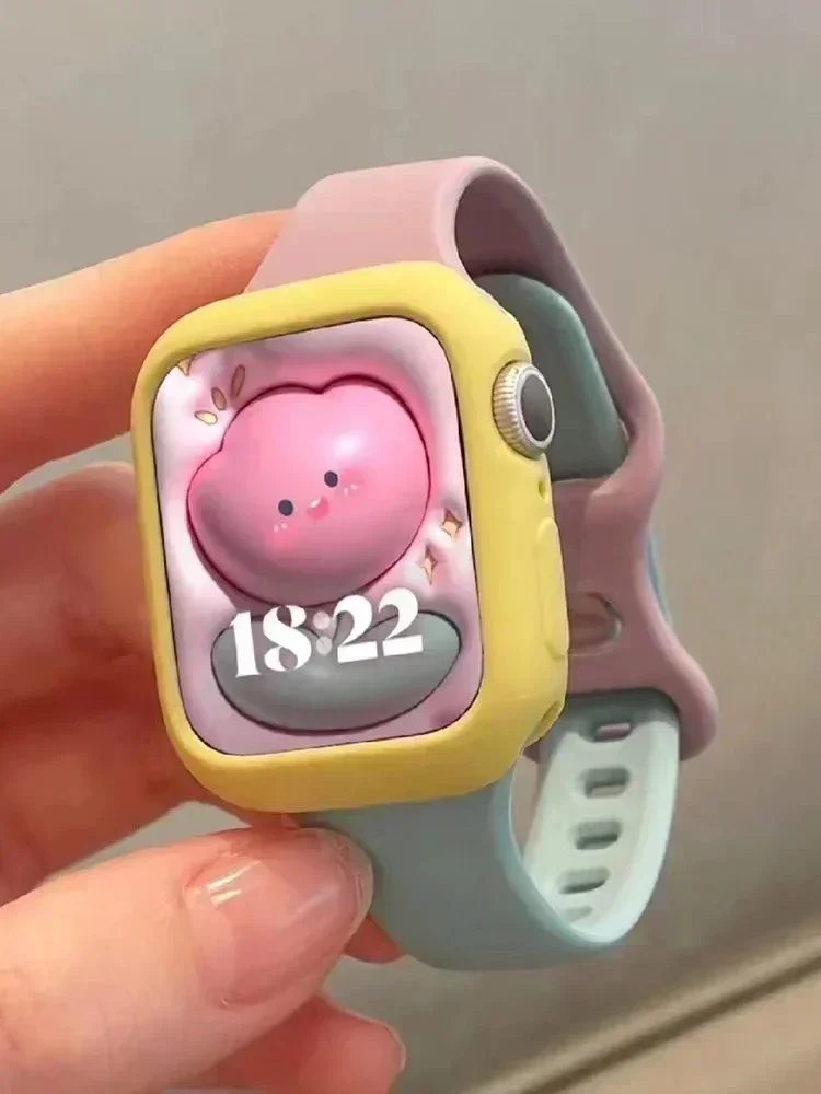 Candy Case and Strap Set for Apple Watch - Nylon/Silicone Correa Strap