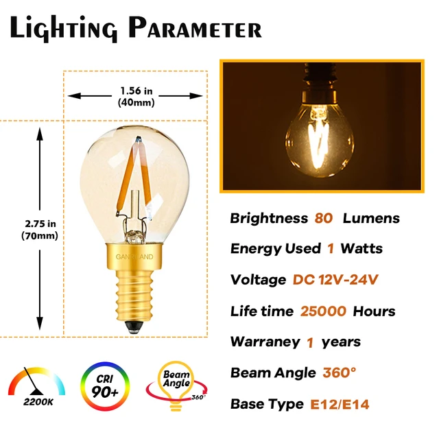 Led Bulbs Dc12v | Led Bulb 24v E14 | Led Bulb | G40 E14 Bulb | G40 1w - E14 - Aliexpress