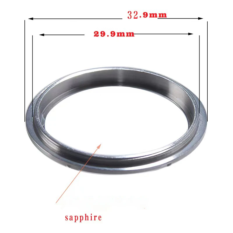 Sapphire Crystal Glass Back Transparent Watch Cover, Men's Watch Case Parts