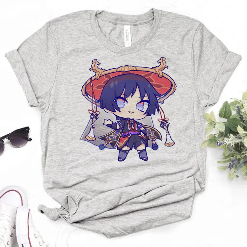 

Scaramouche t shirt women manga comic harajuku Tee female streetwear funny 2000s clothes