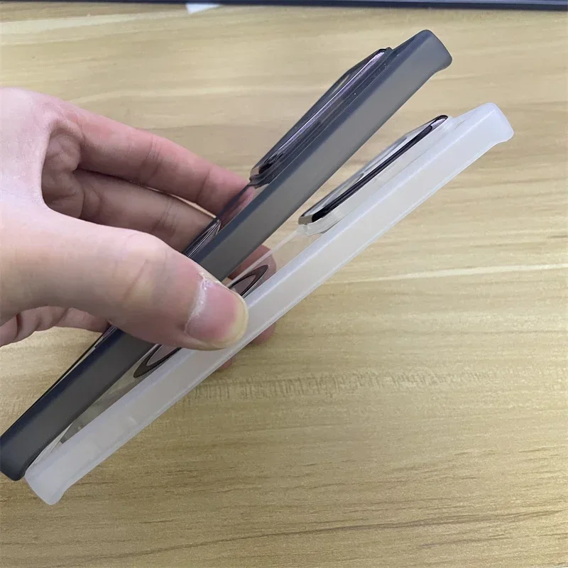 Transparent MagSafe Magnetic Silicone Protective Case
