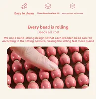 Summer Cool Breathable Wooden Bead Seats Cover Four Seasons Universal SUV Car Seat Cover Cool Wooden Beads Car Seat Protection 5