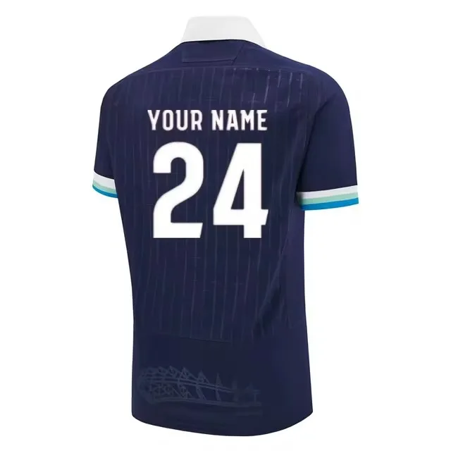 Scotland Rugby Jersey Home Away Training Jersey Size S-5XL Print name and number