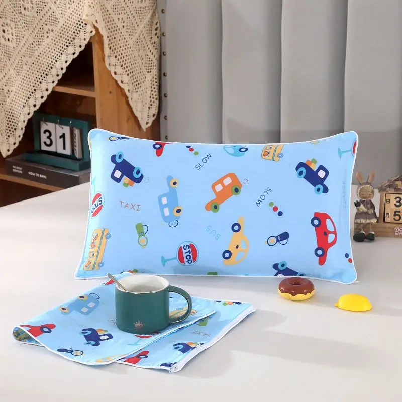 Pillow Case Cover Nursing Baby Pillow Cover Cotton Children's Single Pillowcase Kindergarten Nap Special Cartoon Printed Pattern