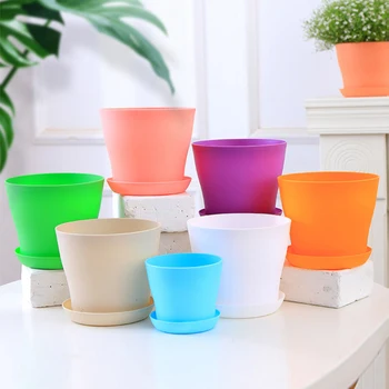 Colorful Plastic Plant Pots 1