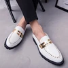 2024 Fashion Outdoor Leather Casual Fashion Le Fu Shoes Men's Comfortable Men's Work Business Casual Shoes Formal Shoes 6