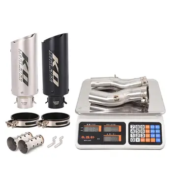 For Suzuki Hayabusa GSX1300R 2021-2023 Black Muffler Exhaust Pipe Slip On Left Right Mid Link Tube