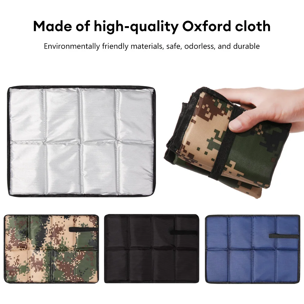 Oxford Cloth Folding Seat Cushion Outdoor Portable Prevent Dirty Foam Sitting Pad Folding Camping Mat Hiking Small Seat Beach