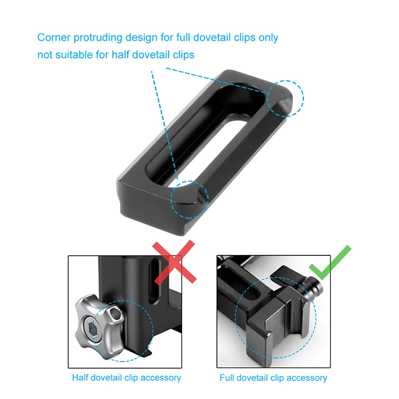 Quick Release Safety Rail w 1/4'' Screws DSLR Camera Rig Mini Quick Release NATO