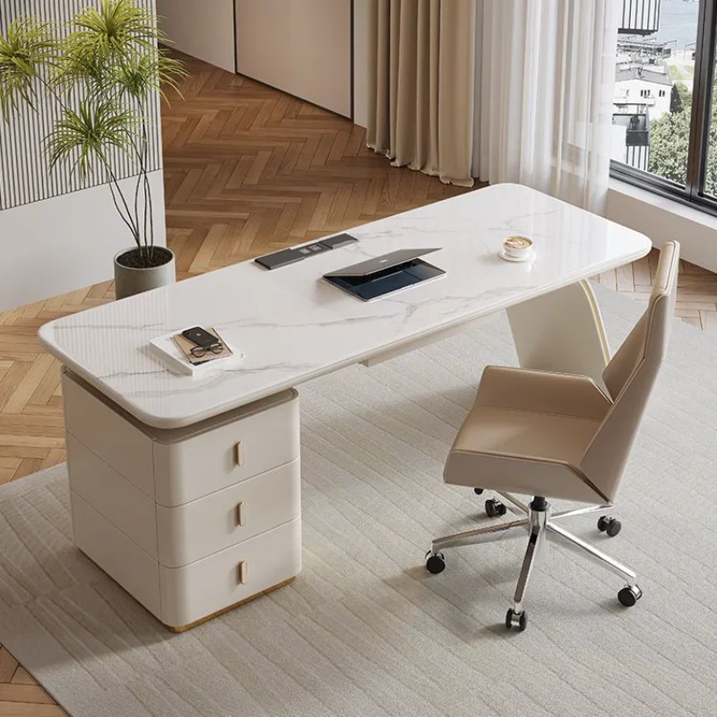 Slate Modern Office Desk Simplicity Italian Minimalism Computer Bedroom Study Office Desk Bureau Meuble Working Equipment QF50OD