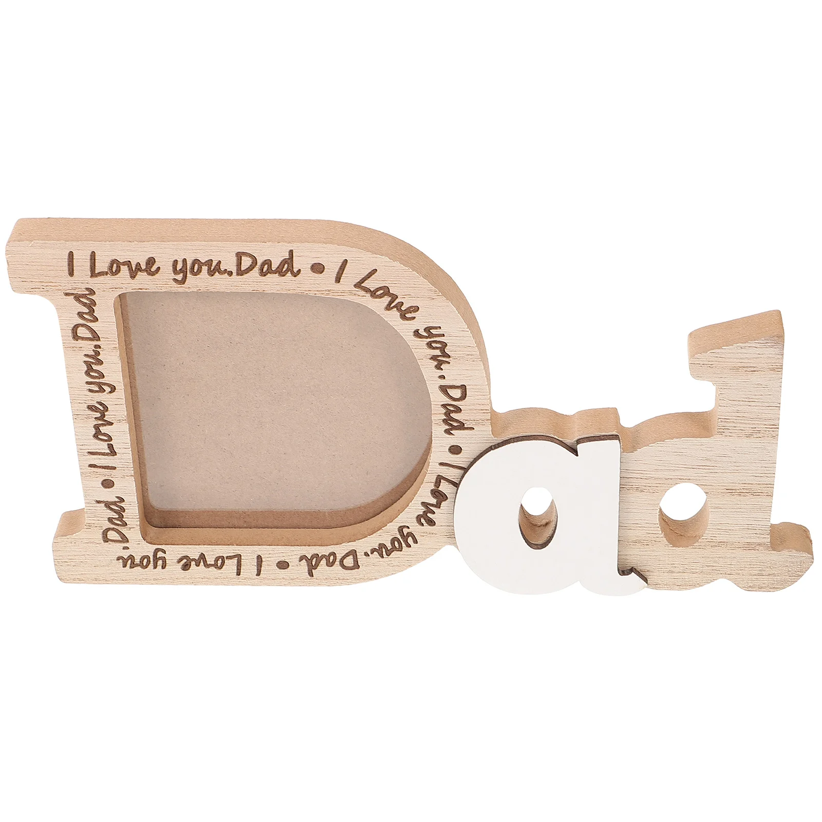 Dad Picture Frame Desktop Wooden Photo Holder Frame Father's Day Display Photo photo frame wood photo frame wood frame wood picture frame