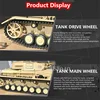 1:16 Metal Launch Bullet Battle Wireless Control Tank 320° Rotate Turret Sound Effect Lighting Barrel Up&Down Simulation RC Tank 4