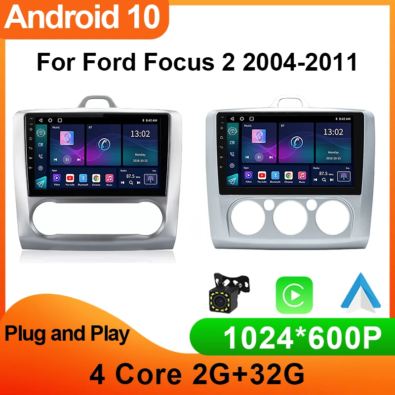 

Multimedia Screen Android 10 for Ford Focus 2 3 Mk2 Mk3 2004 - 2011 Car Radio Stereo DVD Player Navigation GPS Carplay 2Din 4G