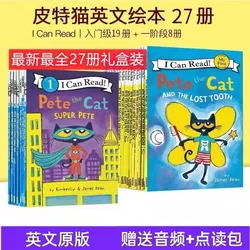 27 BOOKS Can Read Pete the Cat 27 Volume English Picture Book