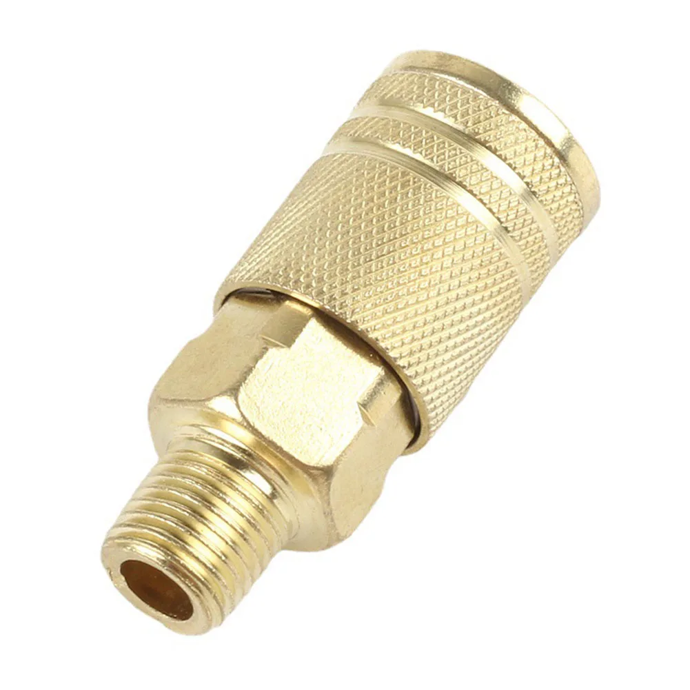 

1Pc Pneumatic Fittings 1/4NPT Male Thread US Standard Quick Coupling Connector Coupler For Air Compressor Tool Accessories