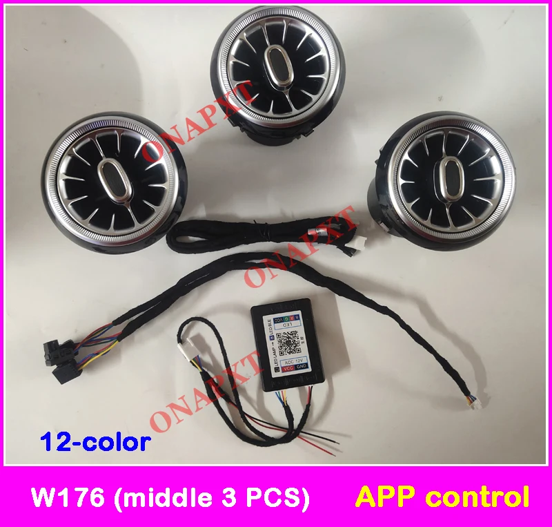 For Kia Stinger W176 LED Dashboard Nozzle Rear Air Vent Ambient Light