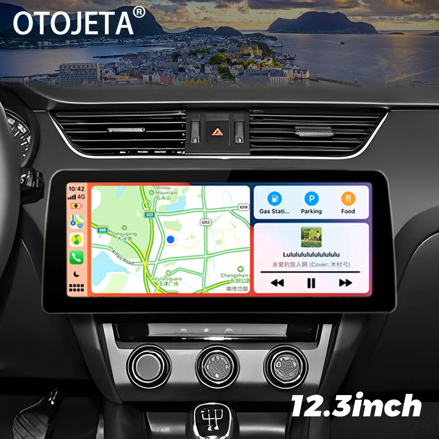 

12.3inch Screen Android 13 Car Video Player 2Din Radio Stereo For Skoda Octavia 3 A7 2014 2018 GPS Multimedia Carplay Head Unit