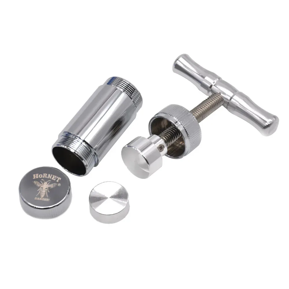 Aluminum Tobacco Press Spice Hand Crusher Pepper Mill Handmade Metal Smoking Press Accessories herb grinder,tobacco grinder,manual spice grinder
