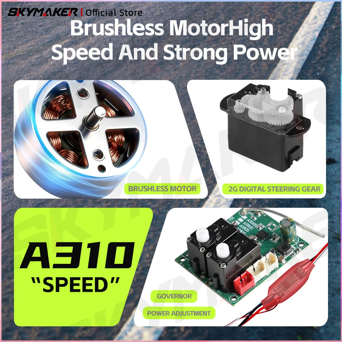 새로운 WLtoys A310 RC 비행기 2.4G 브러시리스 모터 3D6G 자이로스코프 듀얼 날개 4채널 비행기 어린이 남자아이 장난감 선물
