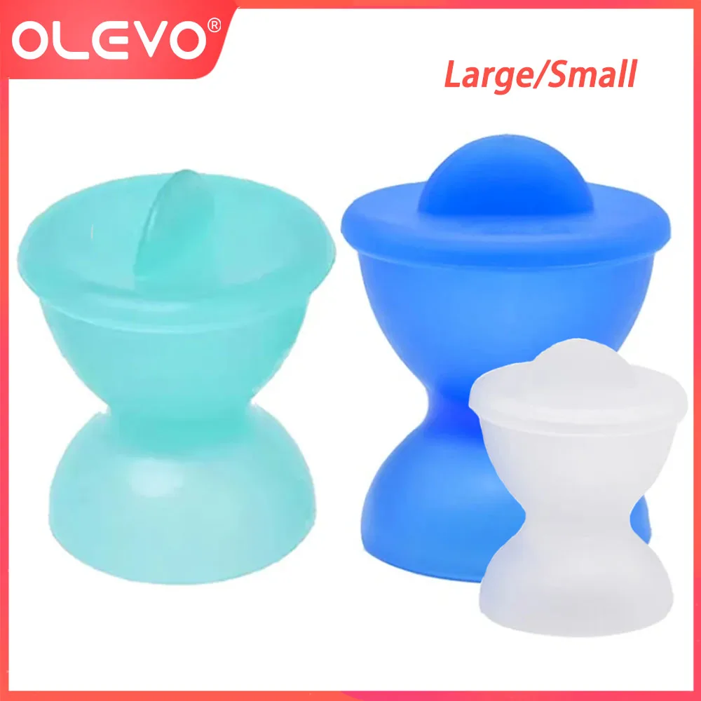 

OLEVO 1Pc Dental Lab Silicone Mixing Bowl Self-Solidifying Cup Non-Stick Rubber Mixing Bowls With Cap Large Small Dentistry Tool